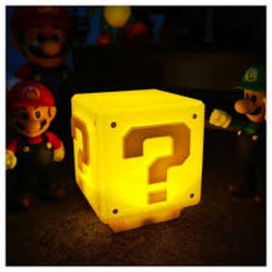 Lampara de cubo de mario bros